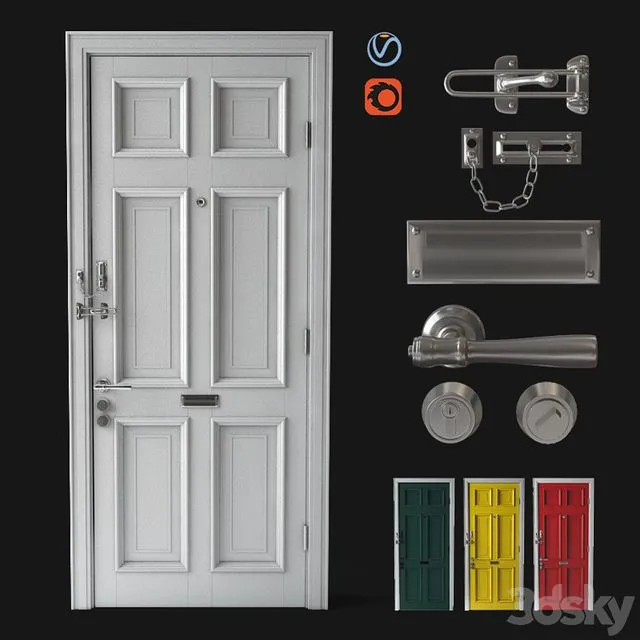Front door door chain door lock 3dsMax Model
