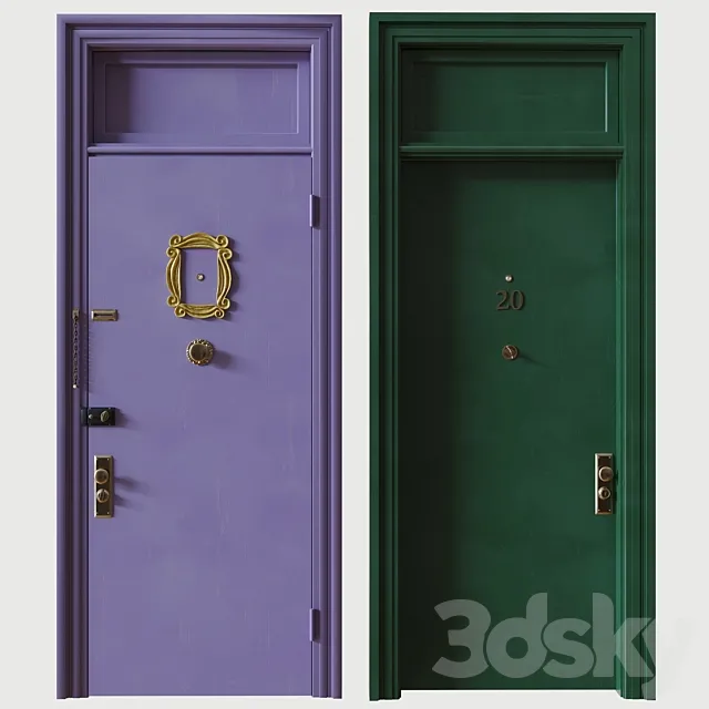 Front door – Friends 3DS Max Model