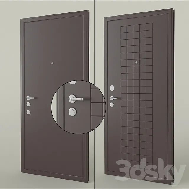 Front metal door “Toreks” Ultra model – 06 3DSMax File
