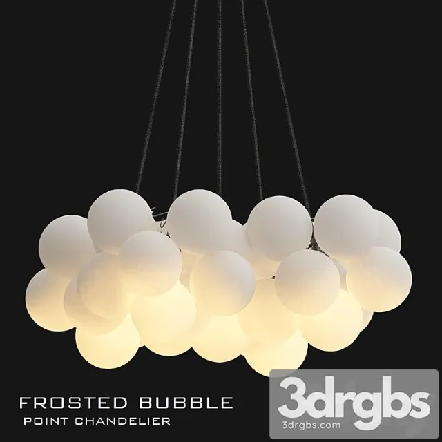 Frosted bubble chandelier