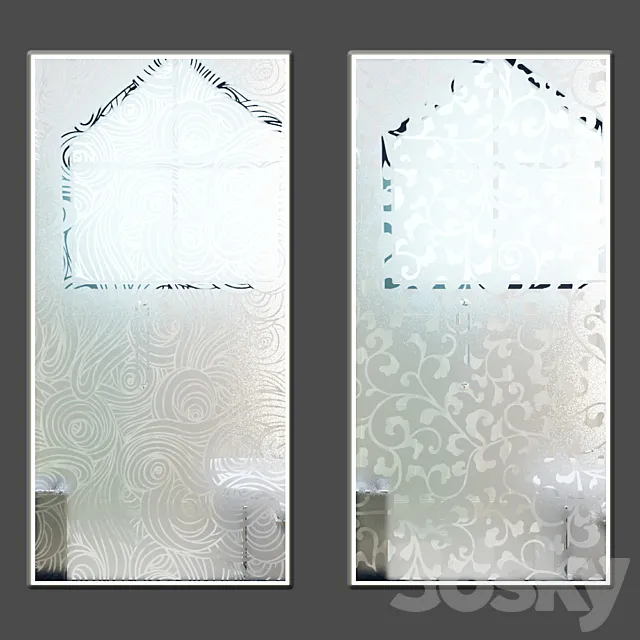 FROSTED GLASS 3-4 3DS Max Model