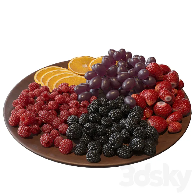 fruit plate 3ds Max