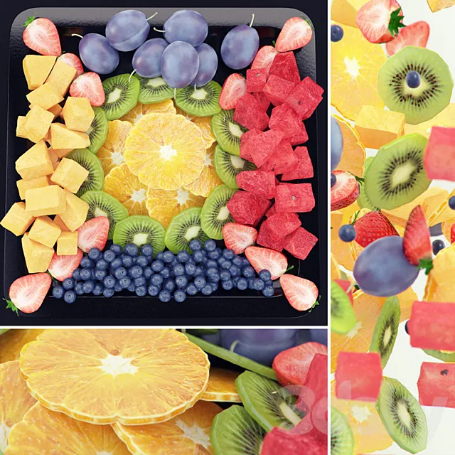 Fruity Set 3DS Max Model