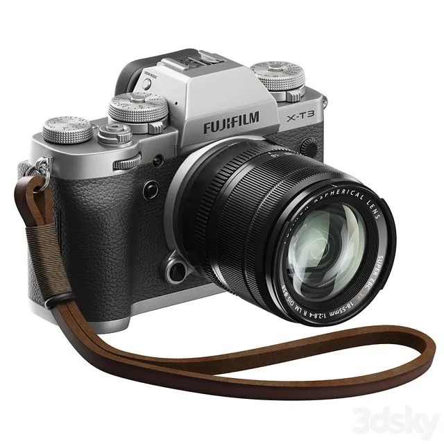 Fuji x-t3 digital photo camera 3dsMax Model