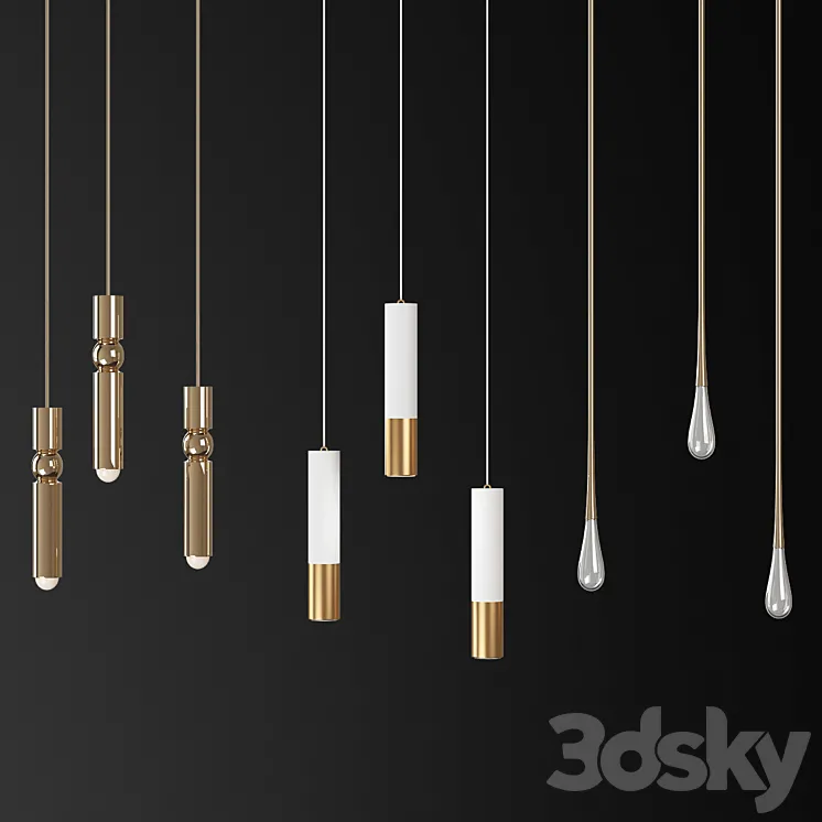 Fulcrum Light Gold – Lee Broom 3DS Max
