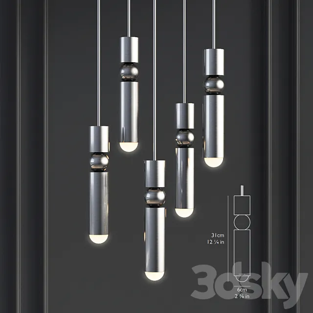 Fulcrum Light Polished Chrome – Lee Broom 3ds Max