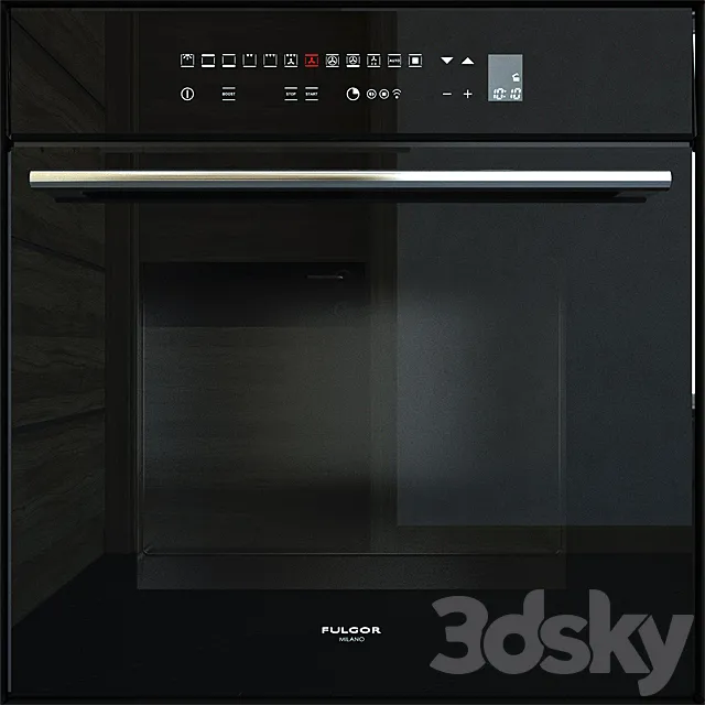 Fulgor Milano Oven LO 6213 TC BK 3ds Max