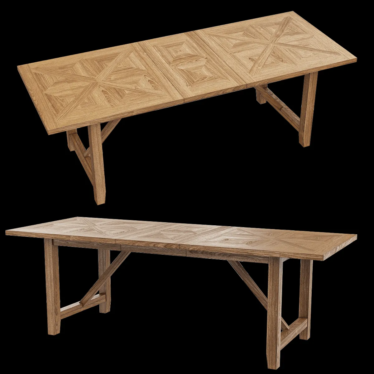 Full House – Extendable dining table 3ds Max