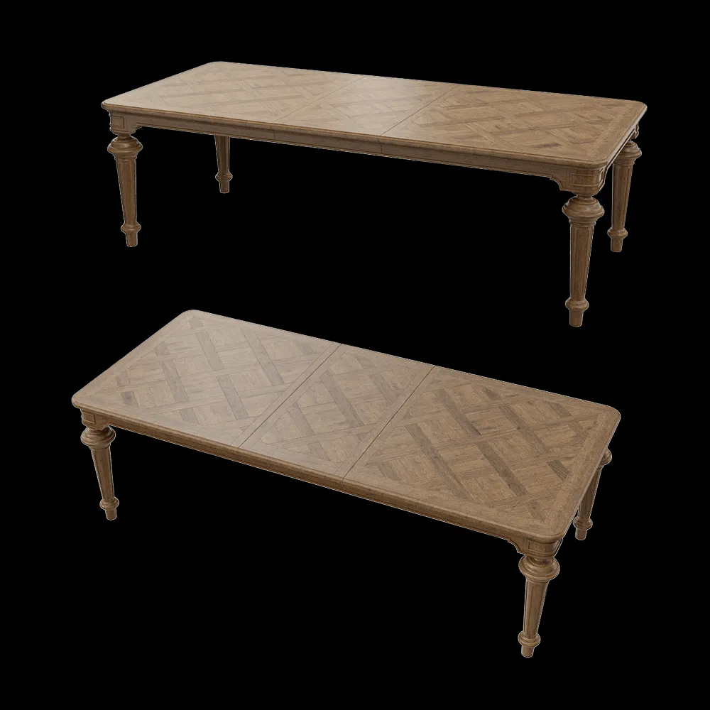 Full House – Extendable dining table 3ds Max