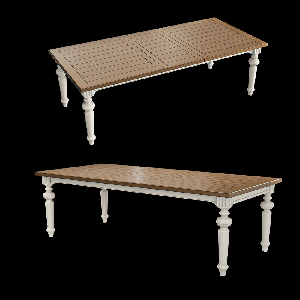 Full House – Extendable rectangular table 3ds Max