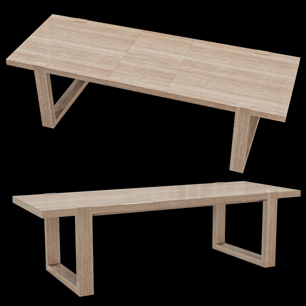 Full House – Extendable table 3ds Max