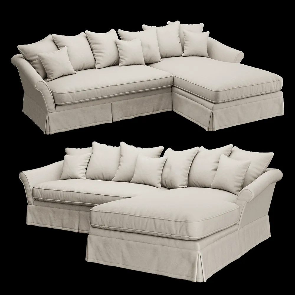 Full House – Sofa Belgian corner 3ds Max