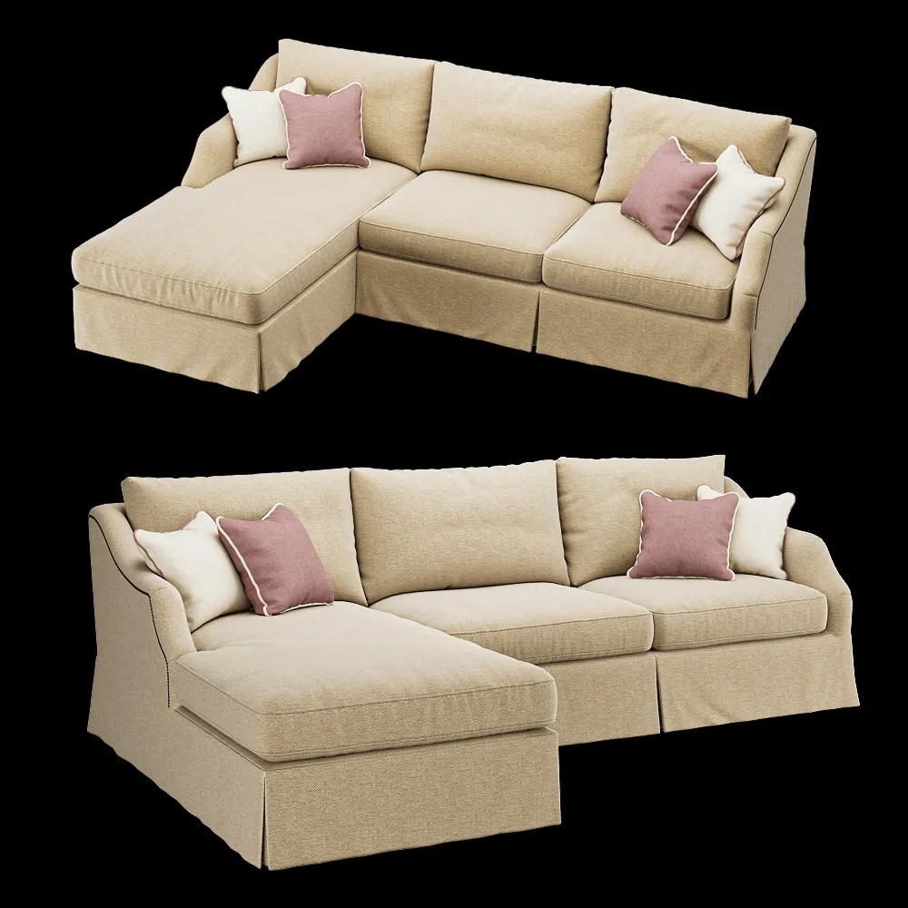 Full House – Sofa Langford 3ds Max