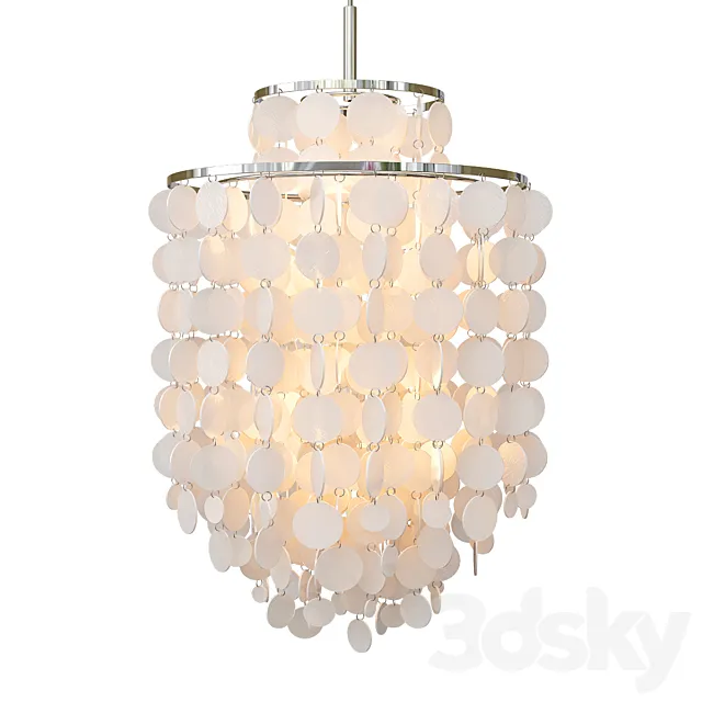 Fun Mother of Pearl Pendant 3DS Max Model