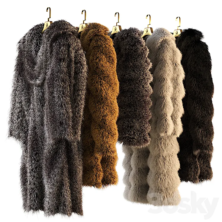 Fur coats 3DS Max