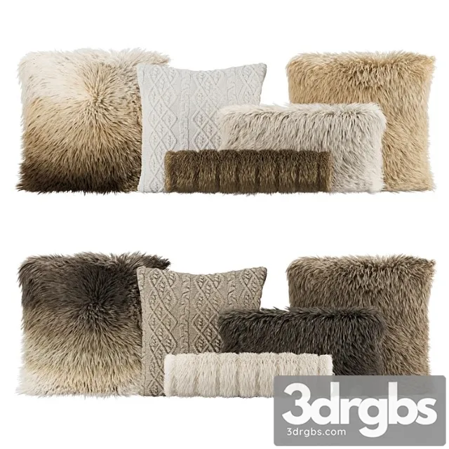 Fur pillow set 003