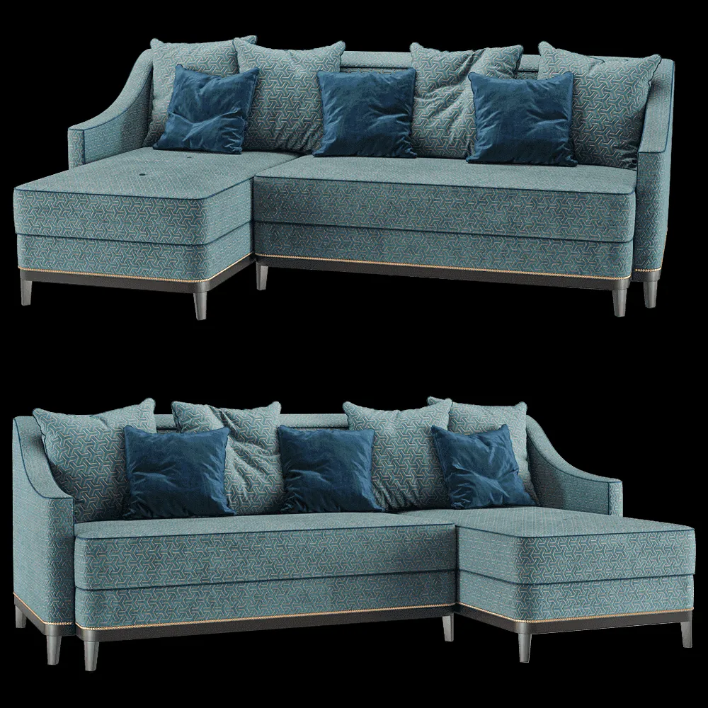 Furman – Corner sofa bed Luna 3ds Max