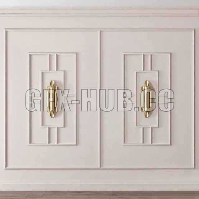 FURNITURE 3D MODELS – Wall molding 6