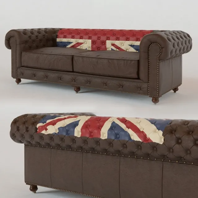 furniture – 98 Kensington Union Jack Sofa 3ds Max