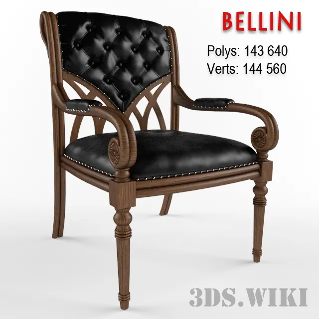 furniture – A leather arm-chair is Albion 3ds Max