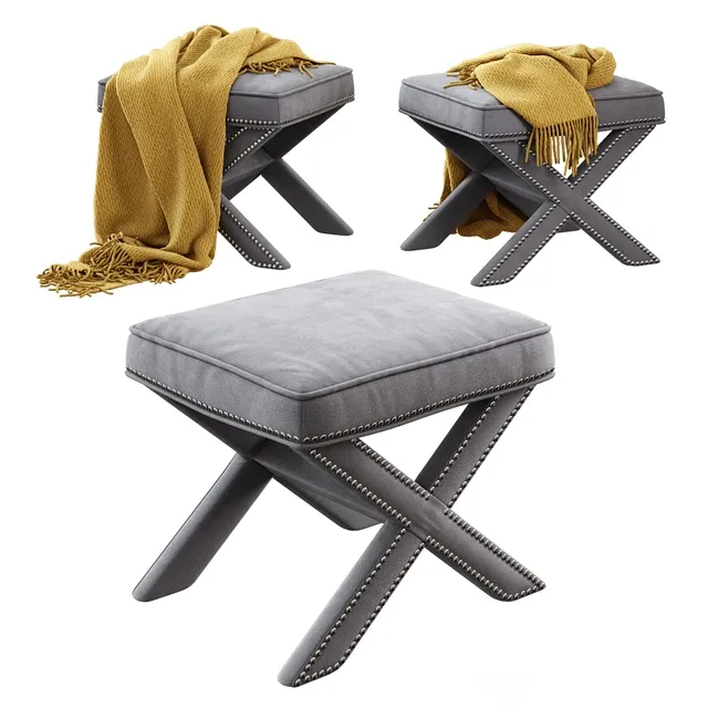 furniture – Abbyson Living  Marcus X-Bench 3ds Max