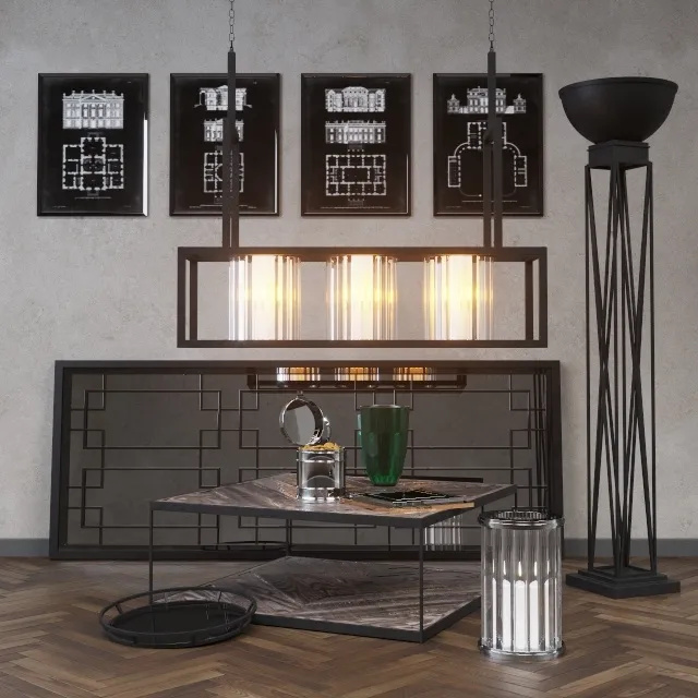 furniture – Accessories set 3ds Max