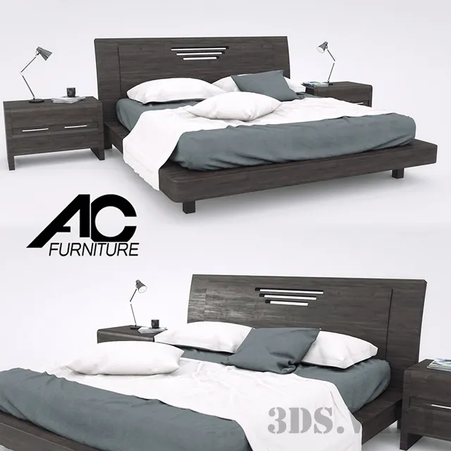 furniture – ACF Pulsar 1 bed 3ds Max