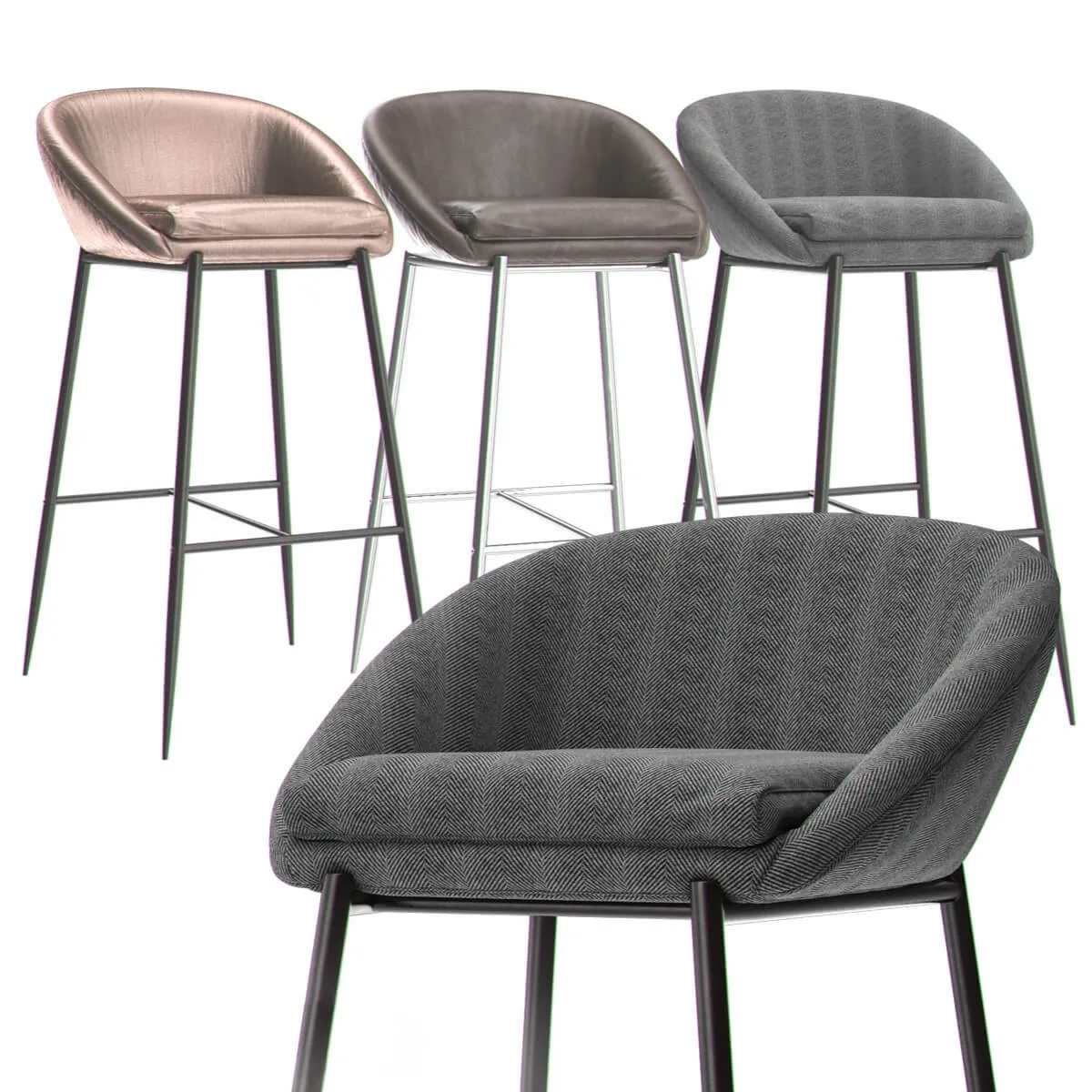 furniture – Agatha Bar chair 3ds Max