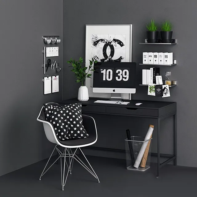 furniture – Alex Monotone desk 3ds Max