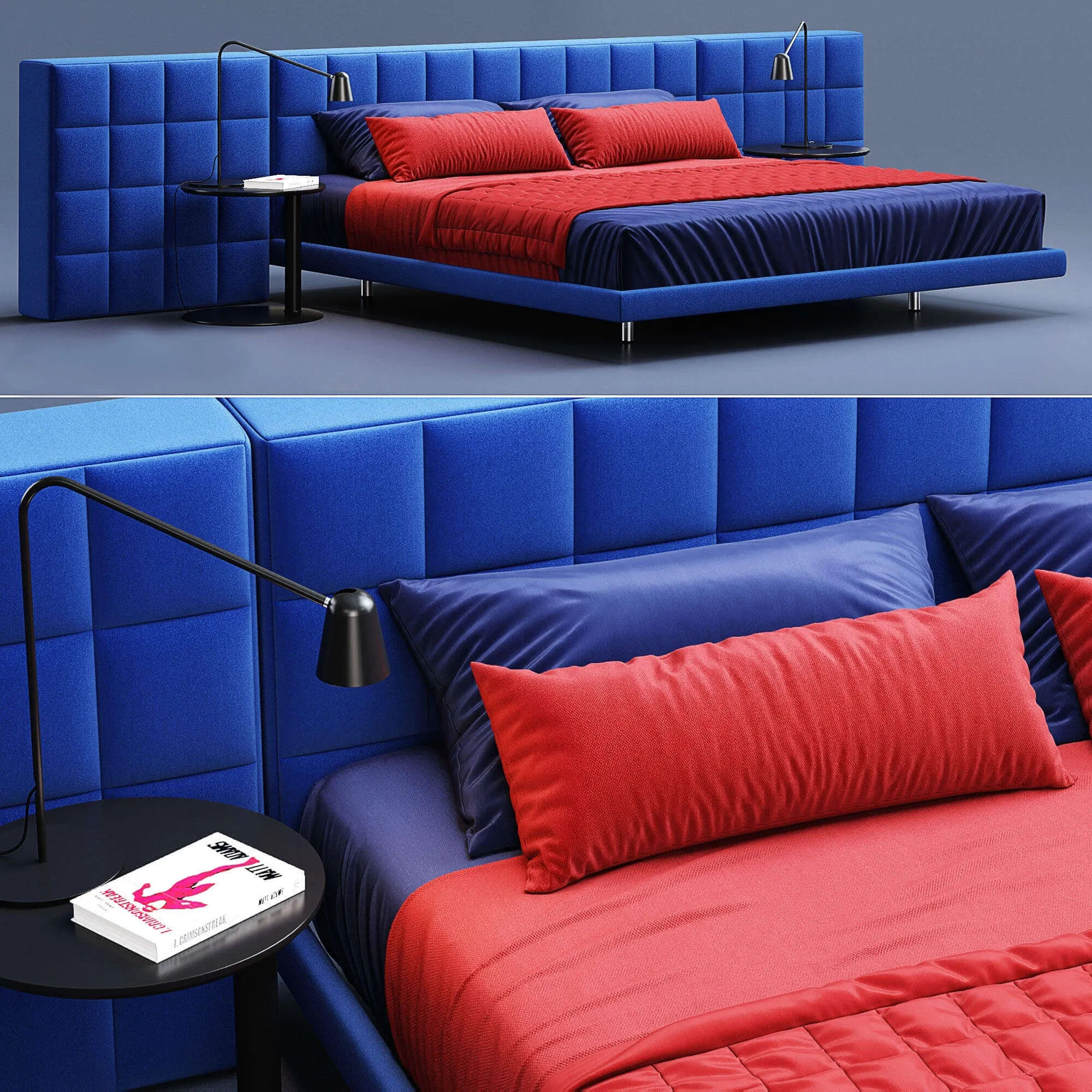 furniture – Alfa Bed by Zanotta 3ds Max