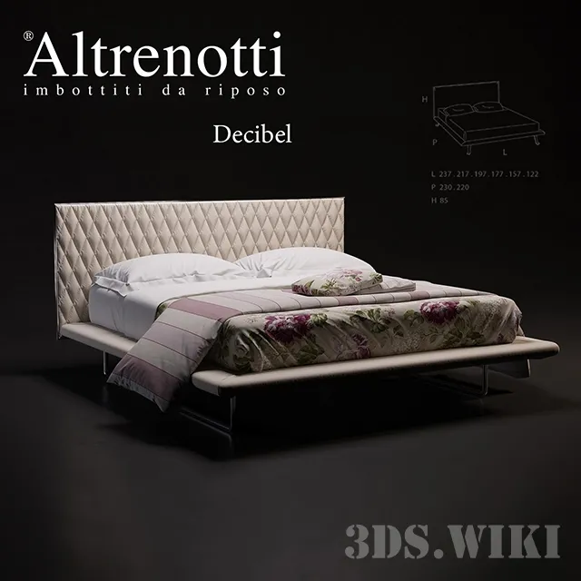 furniture – Altrenotti Decibel bed 3ds Max