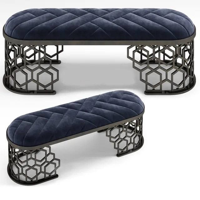 furniture – Amanda bench by Longhi 3ds Max