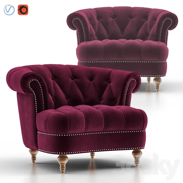 FURNITURE – AMRCHAIR – 3D MODELS – 3DS MAX – FREE DOWNLOAD – 6225