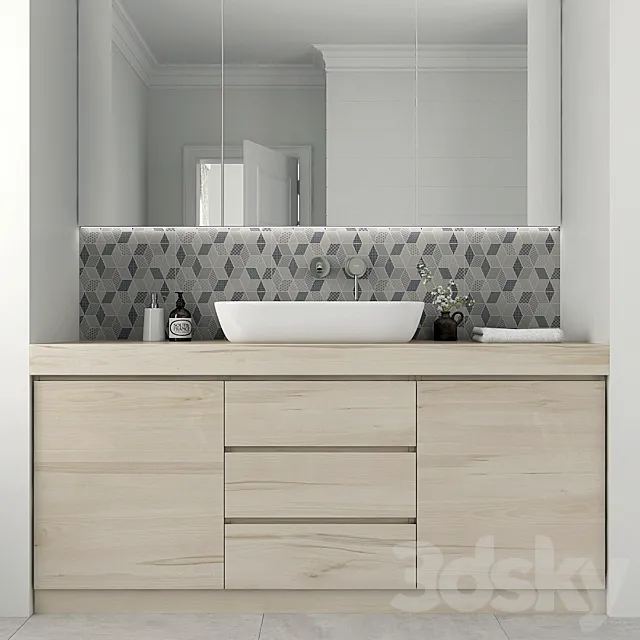 Furniture and decor for bathrooms 5 3DS Max Model