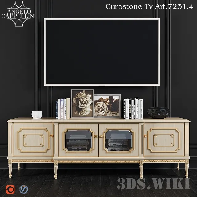 furniture – Angelo Cappellini TV Stand Art 3ds Max