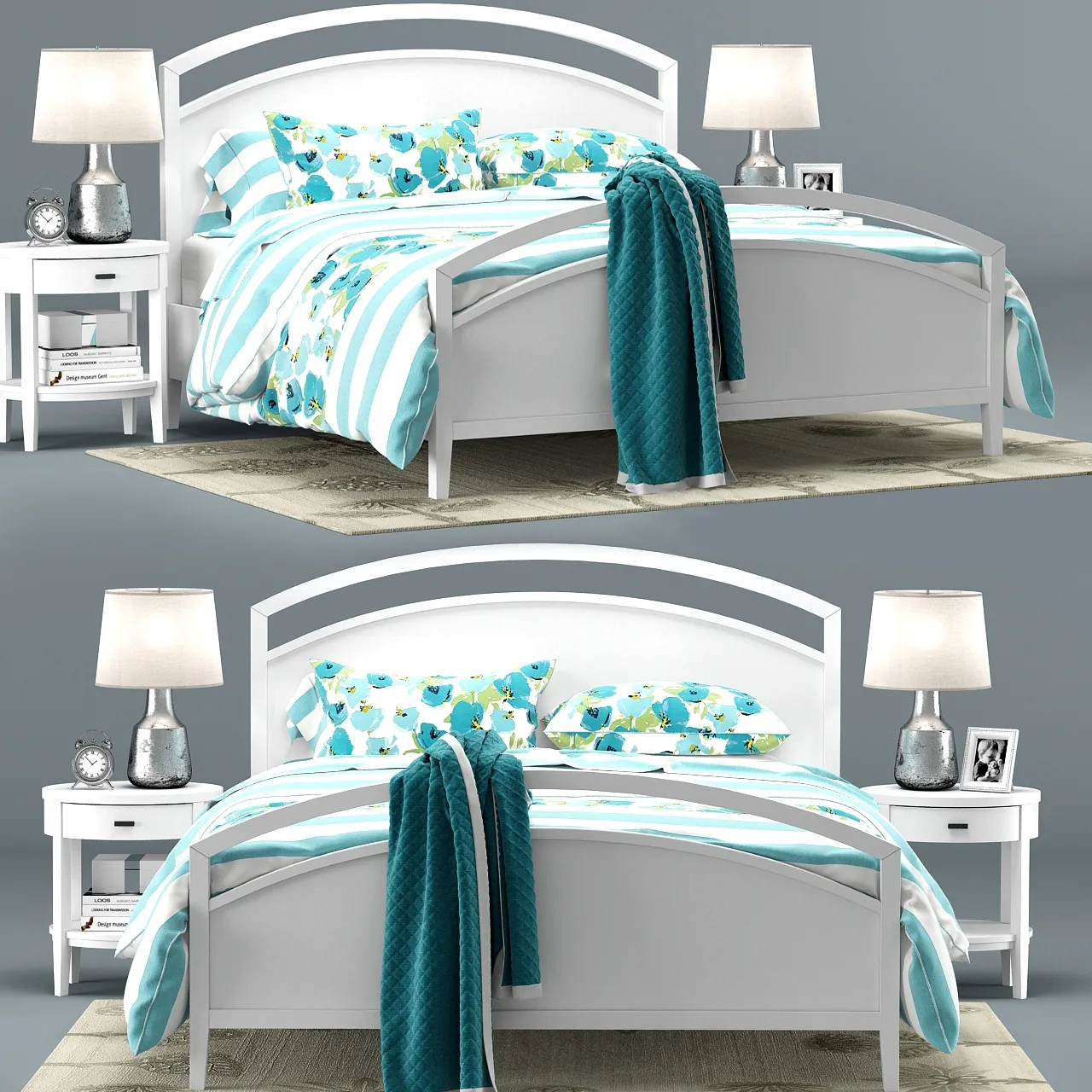 furniture – Arch White Bed 3ds Max