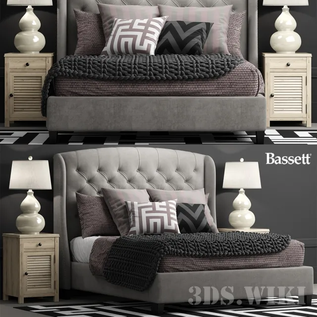 furniture – Arched  bed by Bassett 3ds Max