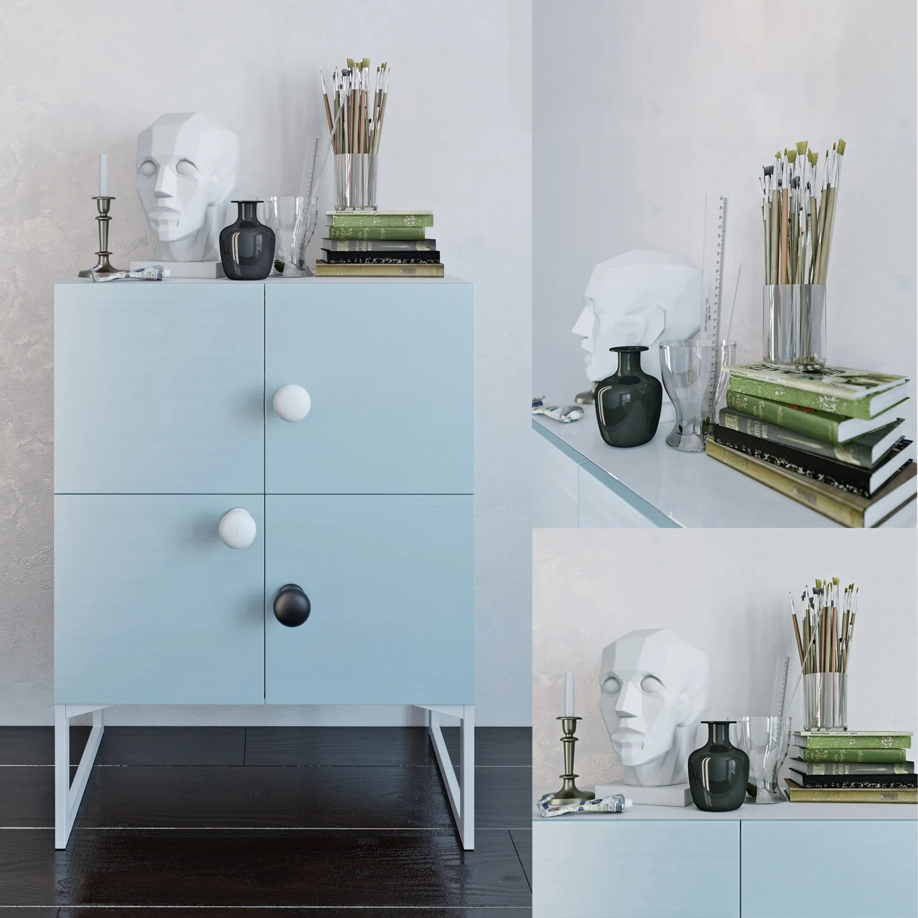 furniture – Aredi Scandi chest of drawer 793 3ds Max