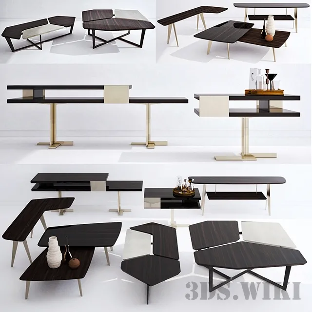 furniture – Arketipo coffee table set 3ds Max