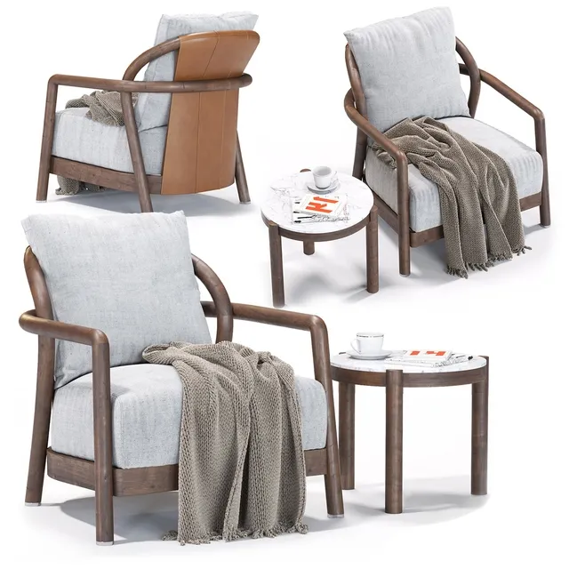 furniture – Armchair Alison 3ds Max