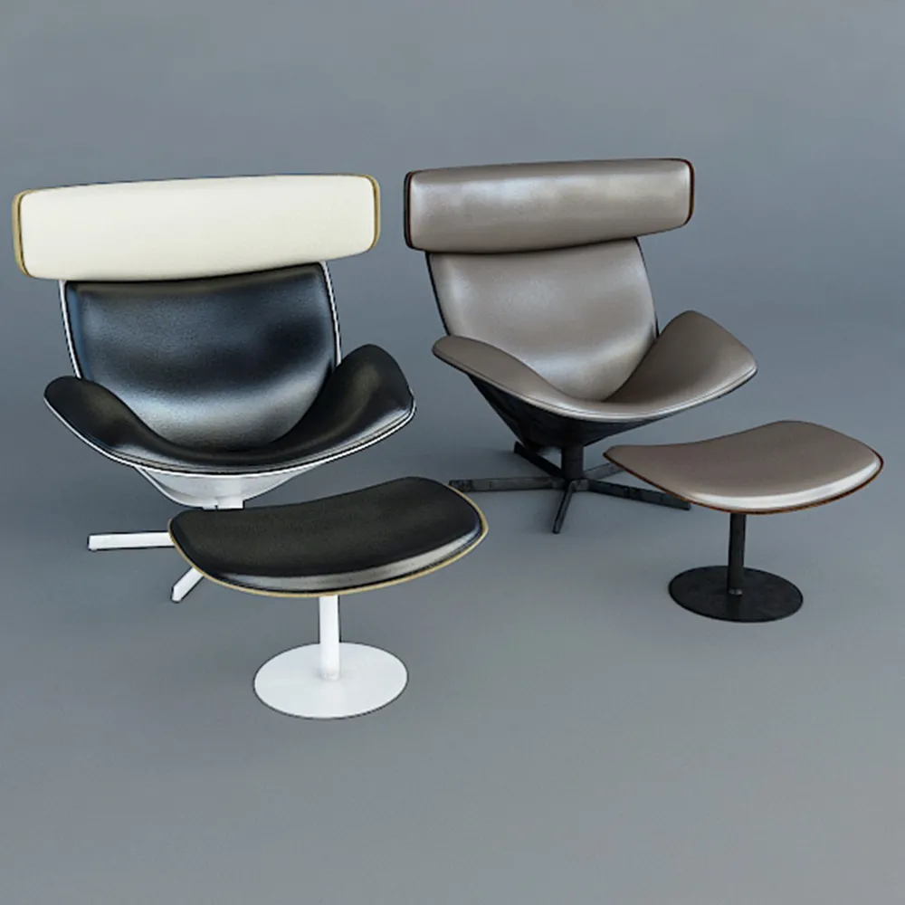 furniture – Armchair ALMORA By B&B Italia 3ds Max