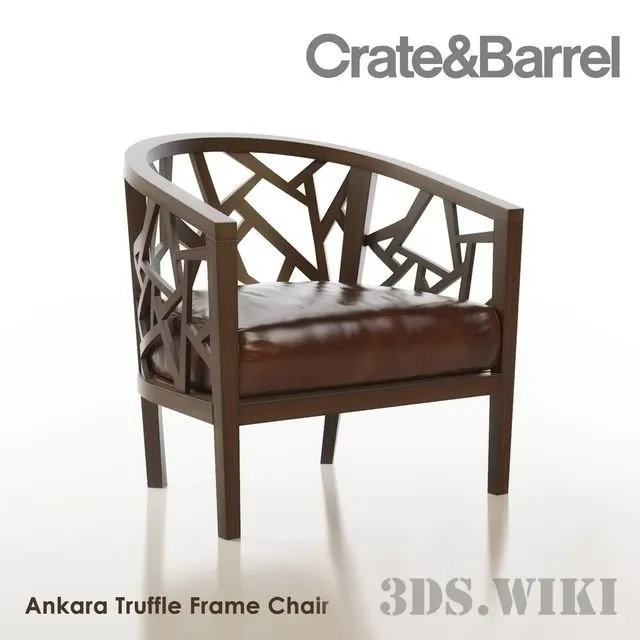 furniture – Armchair Ankara Truffle Frame 3ds Max