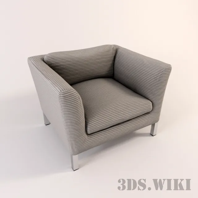 furniture – Armchair Armani Casa Tristano 3ds Max