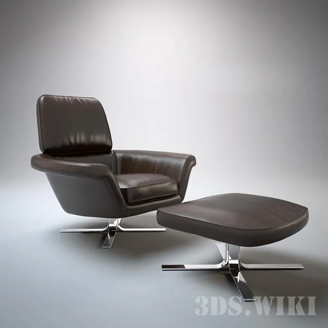 furniture – Armchair BLAKE-SOFT By Minotti 3ds Max