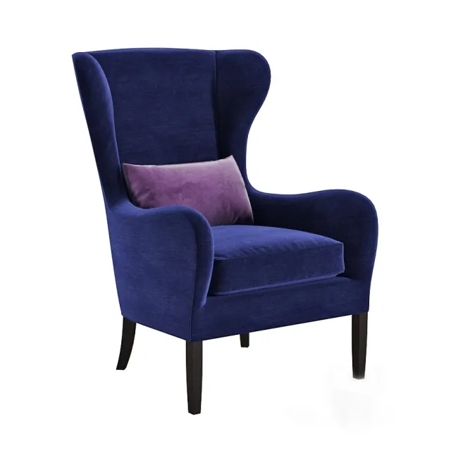 furniture – Armchair Brookline WingChair 3ds Max