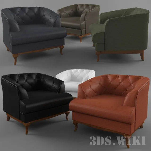 furniture – Armchair Davidos Passion 3ds Max