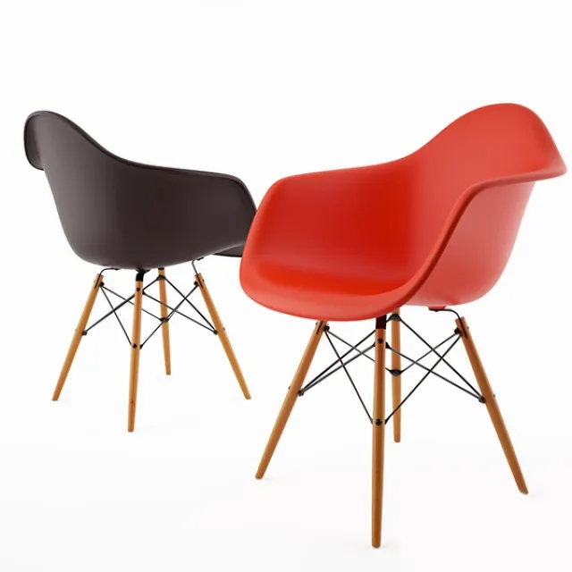 furniture – Armchair Daw by Vitra Eames 3ds Max