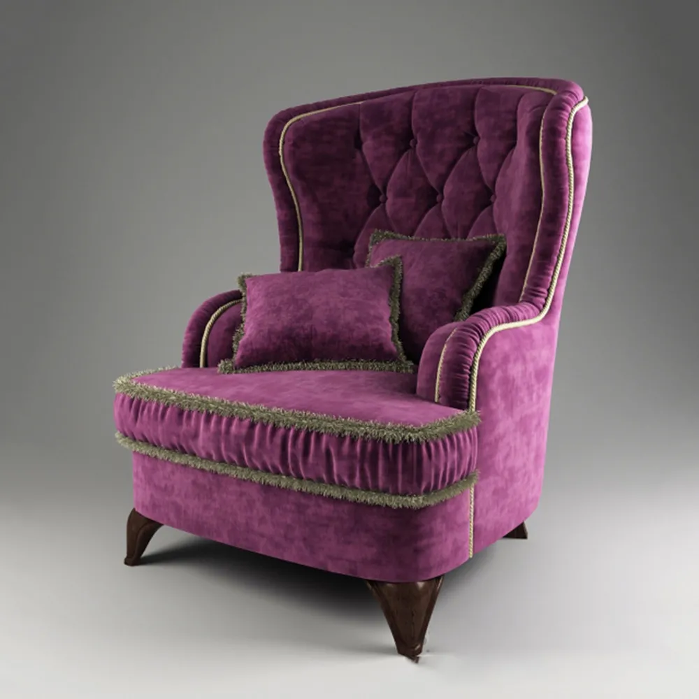 furniture – Armchair Ekmi Louis 3ds Max