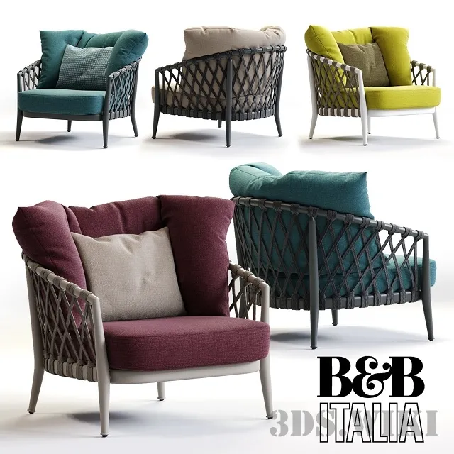 furniture – Armchair Erica-B & B Italia Outdoor 3ds Max