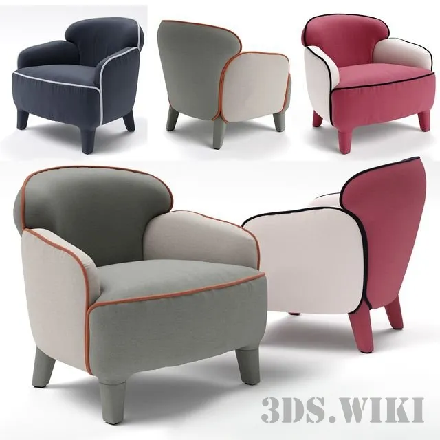 furniture – Armchair Estel Polpetta 3ds Max